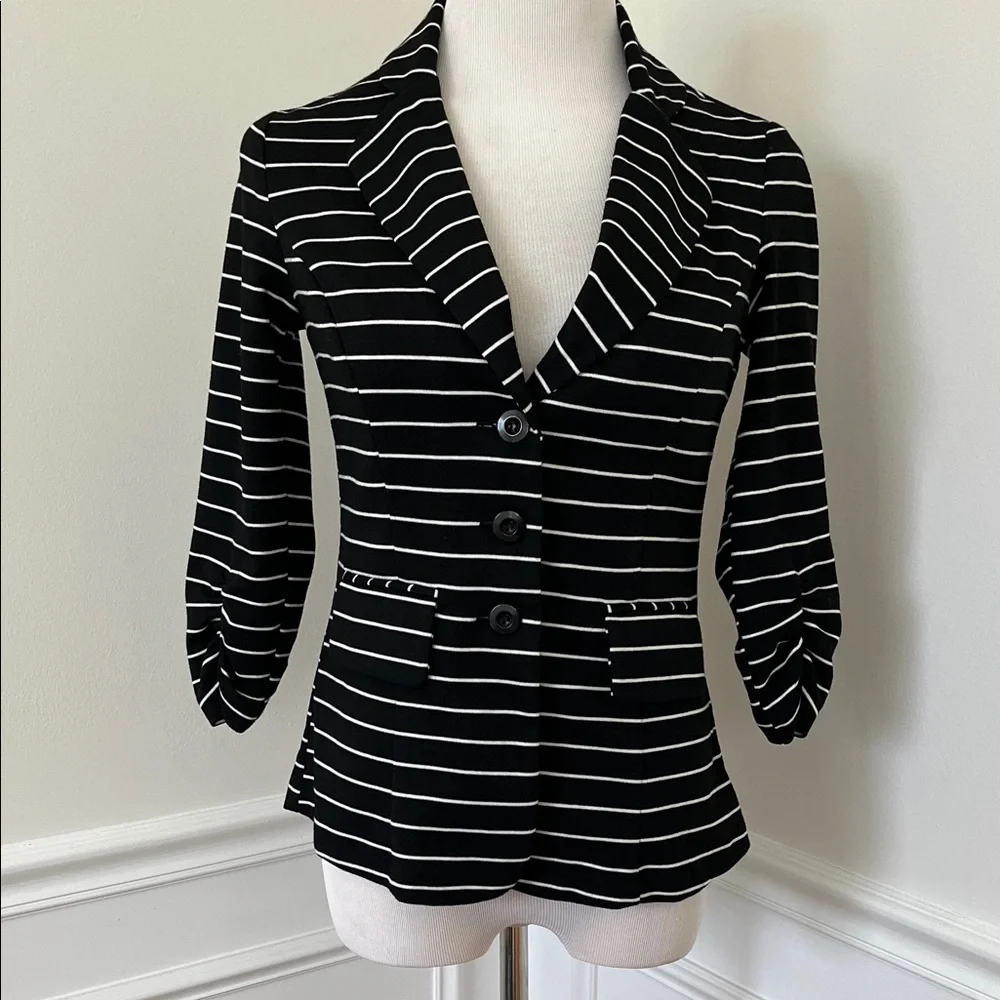 Black & White Striped Blazer, Dress Barn